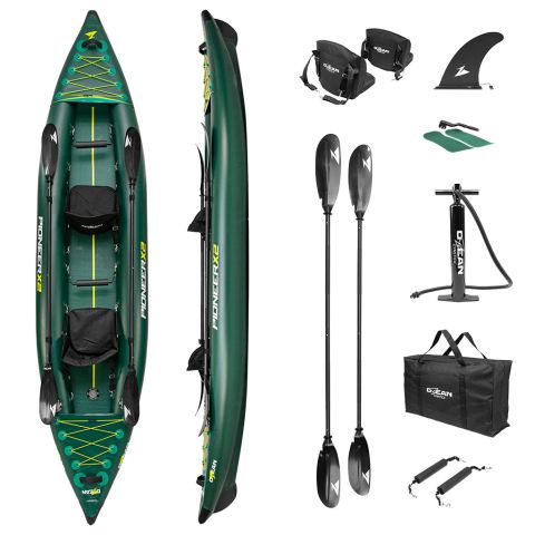 Ozean PioneerX2 Kayak, dark green